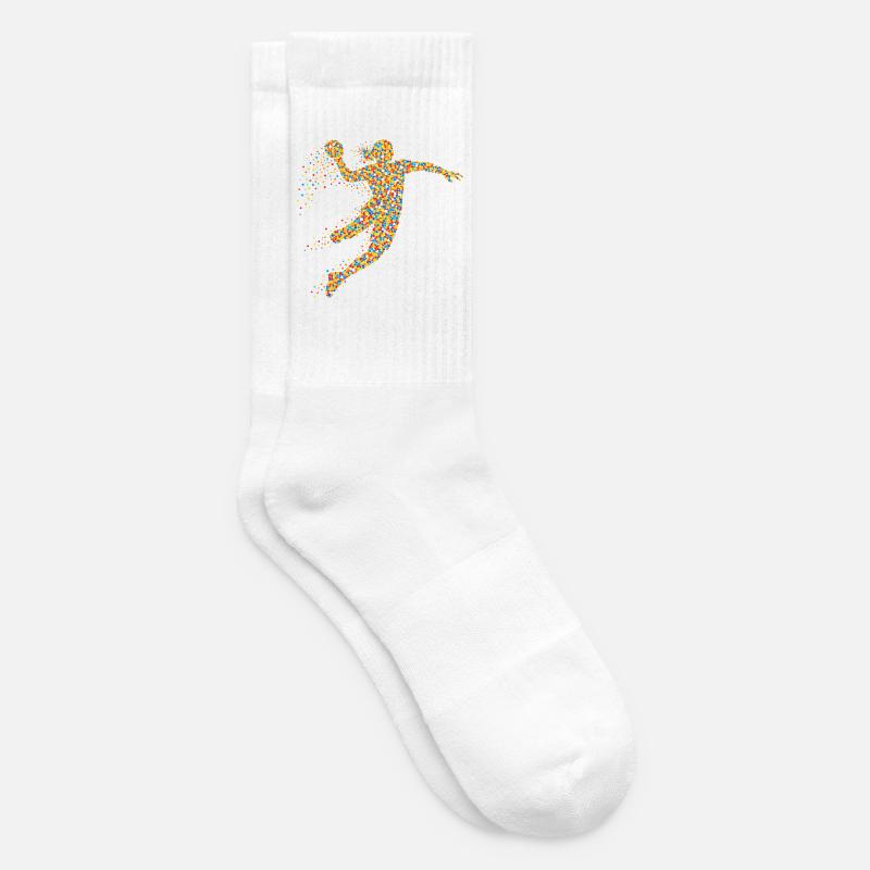 Handball Mädchen Spruch - Tennissocken - Weiß