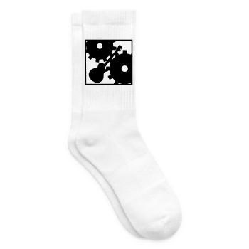 Rock contre la Machine - Chaussettes de tennis - blanc - Droite