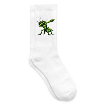 Dabbing Gottesanbeterin - Tennissocken - Weiß - Rechts