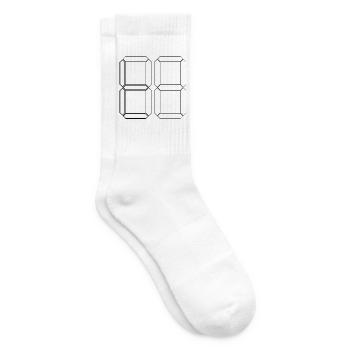 NUMÉRO 78 Soixante-dix-huit Cadeaux Numérique - Chaussettes de tennis - blanc - Droite