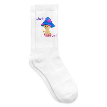 Magischer Pilz mit Zauberstab - Tennissocken - Weiß - Rechts