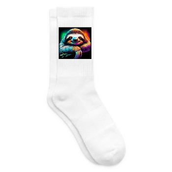 Faultier - Tennissocken - Weiß - Rechts