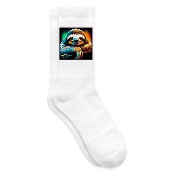 sloth - Tennis socks - white - Right