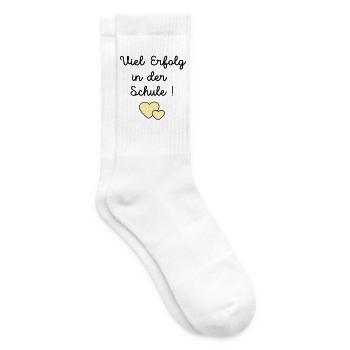 Erfolg Schule Herz - Tennissocken - Weiß - Rechts