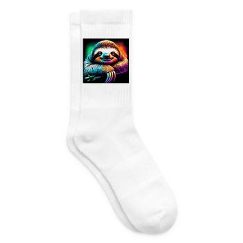 Faultier - Tennissocken - Weiß - Rechts