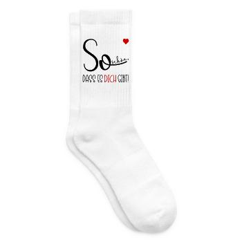 Dankbarkeit Freundschaft Beziehung - Tennissocken - Weiß - Rechts