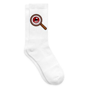 Rotauge-Lupe - Tennissocken - Weiß - Rechts