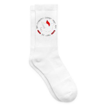 Taube mit psalm spruch  - Tennissocken - Weiß - Rechts