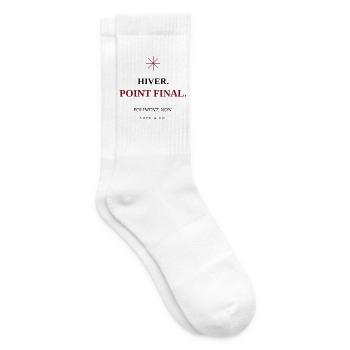 Winter, Final Point T-Shirt für den Winter - Tennissocken - Weiß - Rechts
