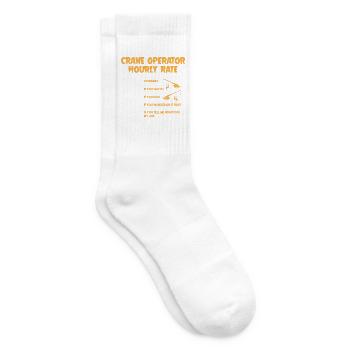 Kranführer Kran - Tennissocken - Weiß - Rechts