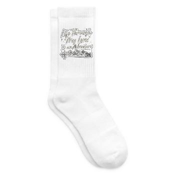 Travel Photographer Life Through My Lens Cameraman - Tennissocken - Weiß - Rechts