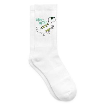 Cooler Dinosaurier Dino-Mite Sonnenbrille Fun - Tennissocken - Weiß - Rechts