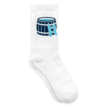 Eisbad Badefass Icon - Tennissocken - Weiß - Rechts