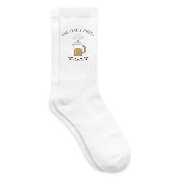 The Daily Press Kaffeepresse - Tennissocken - Weiß - Rechts