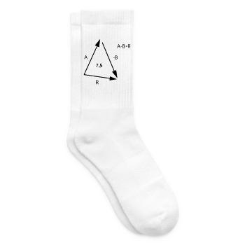 Algebra Mathe - Tennissocken - Weiß - Rechts