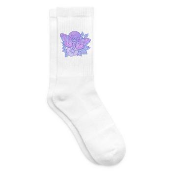 Mystic Skull Moth Pastellpastell - Tennissocken - Weiß - Rechts