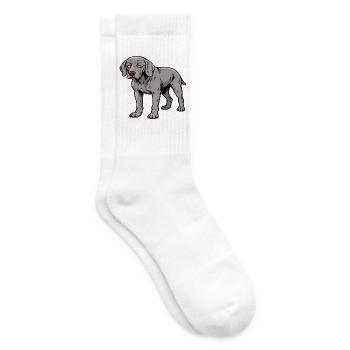 Weimaraner Weimaranerbesitzer Weimaranerliebhaber - Tennissocken - Weiß - Rechts