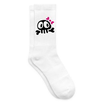 lady skull - Tennissocken - Weiß - Rechts