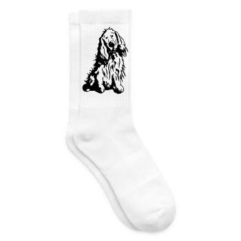 Verträumter Cocker Spaniel - Tennissocken - Weiß - Rechts