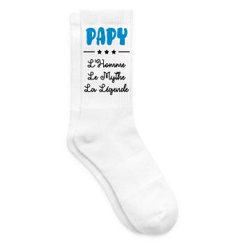 Papy Papi Grand-Père Retraite famille - Chaussettes de tennis - blanc - Droite