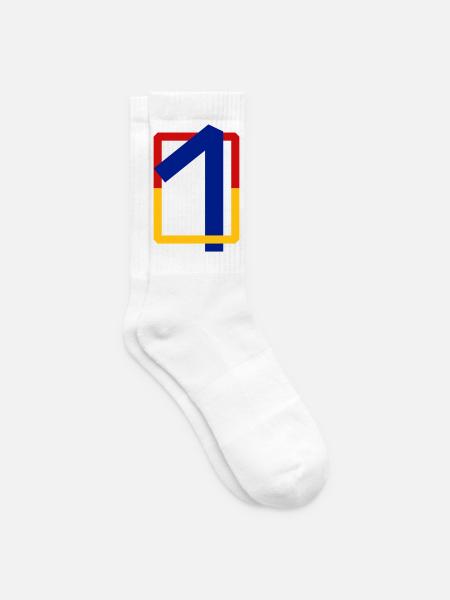 Zehn kantig - Tennissocken - Weiß