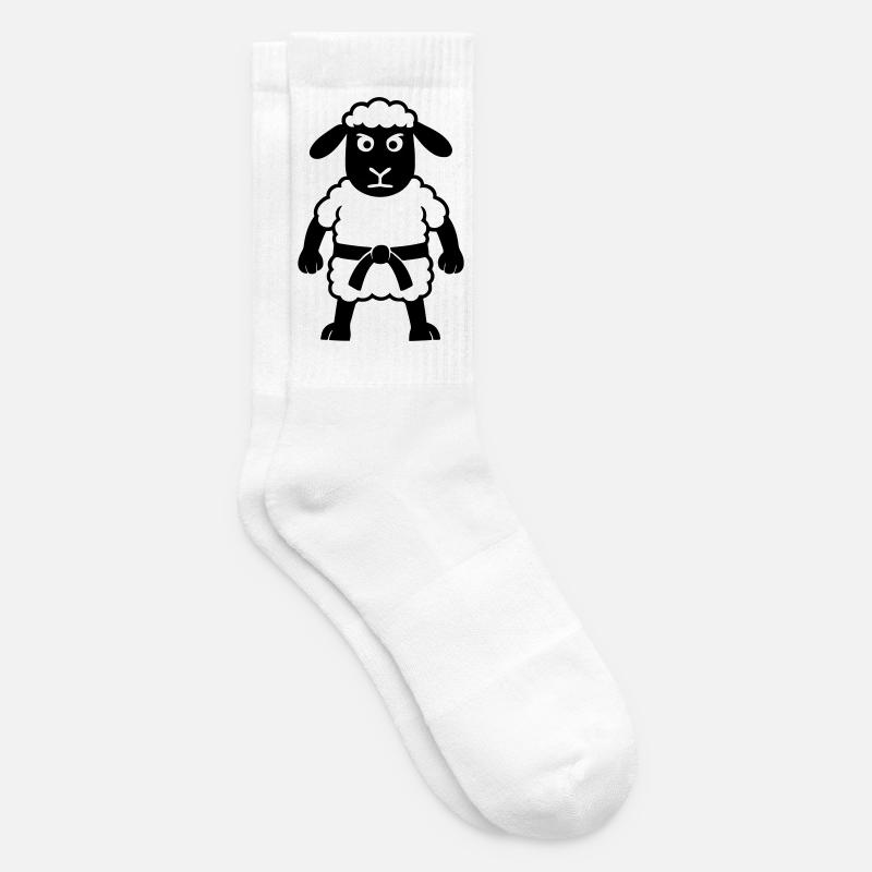 Karate Schaf - Tennissocken - Weiß