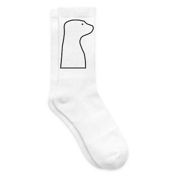 Meerkat - Tennis socks - white - Right