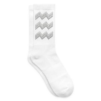 Die Eindhoven Vibes-Stickerei sieht weiß aus (bedruckt) - Tennissocken - Weiß - Rechts