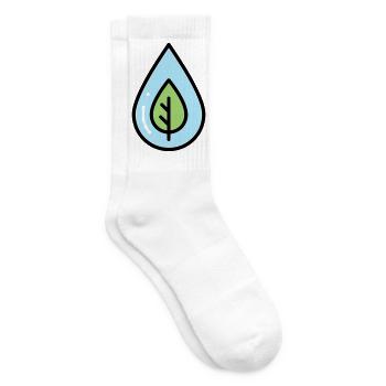 Water Drop Leaf Eco - Tennis socks - white - Right