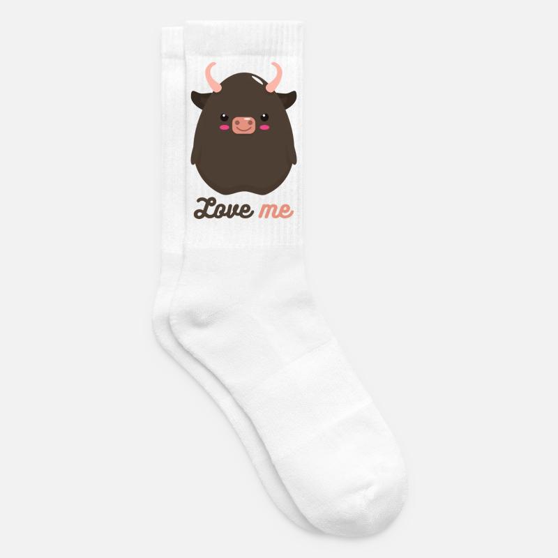 Stier - Tennissocken - Weiß
