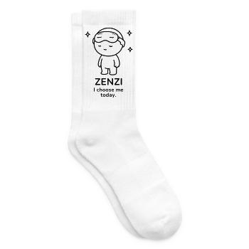 Zenzi – I Choose Me Today | Self Care Mood - Tennissocken - Weiß - Rechts