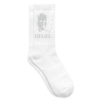 Hegel-Porträt - Tennissocken - Weiß - Rechts