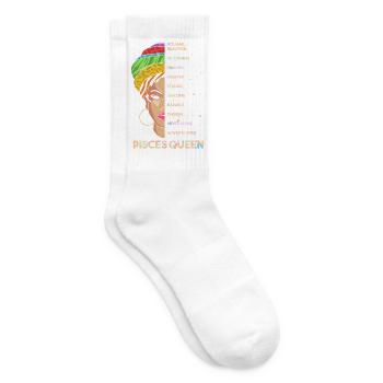 Sternzeichen Fische - Tennissocken - Weiß - Rechts