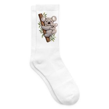 Koala und ihr Kalb - Tennissocken - Weiß - Rechts