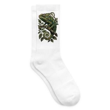 Herpetologie Herpetologe Chamäleon - Tennissocken - Weiß - Rechts