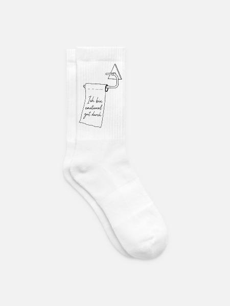 Emotional gut durch - Tennissocken - Weiß