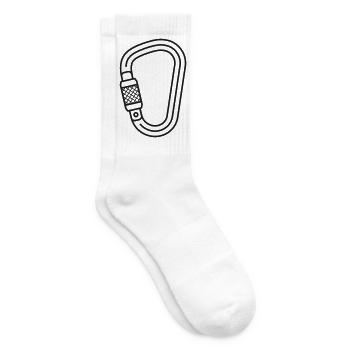 Ikone der Kletterkarabinerlinie - Tennissocken - Weiß - Rechts