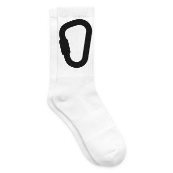 Ikone der Kletterkarabinerlinie - Tennissocken - Weiß - Rechts
