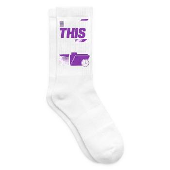 I Filed This Under Later – Büro Humor - Tennissocken - Weiß - Rechts