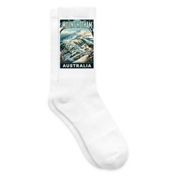 Entdecken Sie den dramatischen Mount Hotham in Australien - Tennissocken - Weiß - Rechts