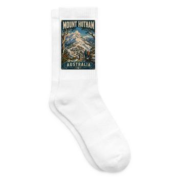 Erleben Sie den dramatischen Mount Hotham in Australien - Tennissocken - Weiß - Rechts