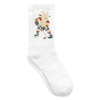Eishockey Enforcer Ziege fehlender Zahn harter - Tennissocken - Weiß - Rechts