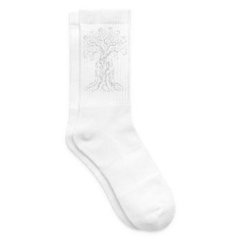 Baobab-Baum des Lebens - Tennissocken - Weiß - Rechts