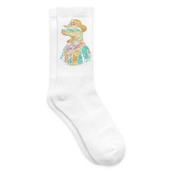 Krokodil Vaquero - Tennissocken - Weiß - Rechts