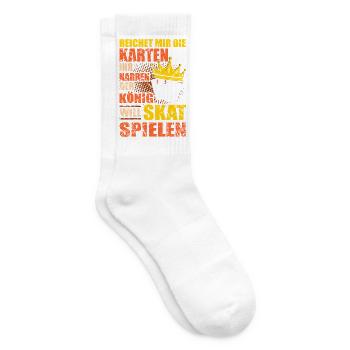 Skat Spieler Skat Club Skate Turnier Kartenspiel - Tennissocken - Weiß - Rechts