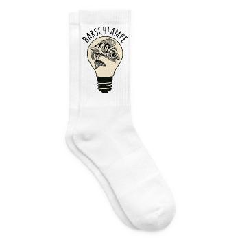 Barschlampe Angeln Barsch Lustiges Wortspiel - Tennissocken - Weiß - Rechts