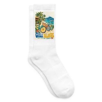 Erleben Sie Gili Islands Indonesien Retro Tropical - Tennissocken - Weiß - Rechts