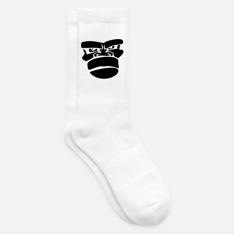 monkey affengesicht - Chaussettes de tennis - blanc