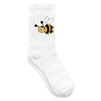 Bee - Bee - Honey - Tennis socks - white - Right