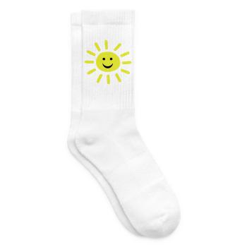 Smiley Summer Sun - Tennissocken - Weiß - Rechts